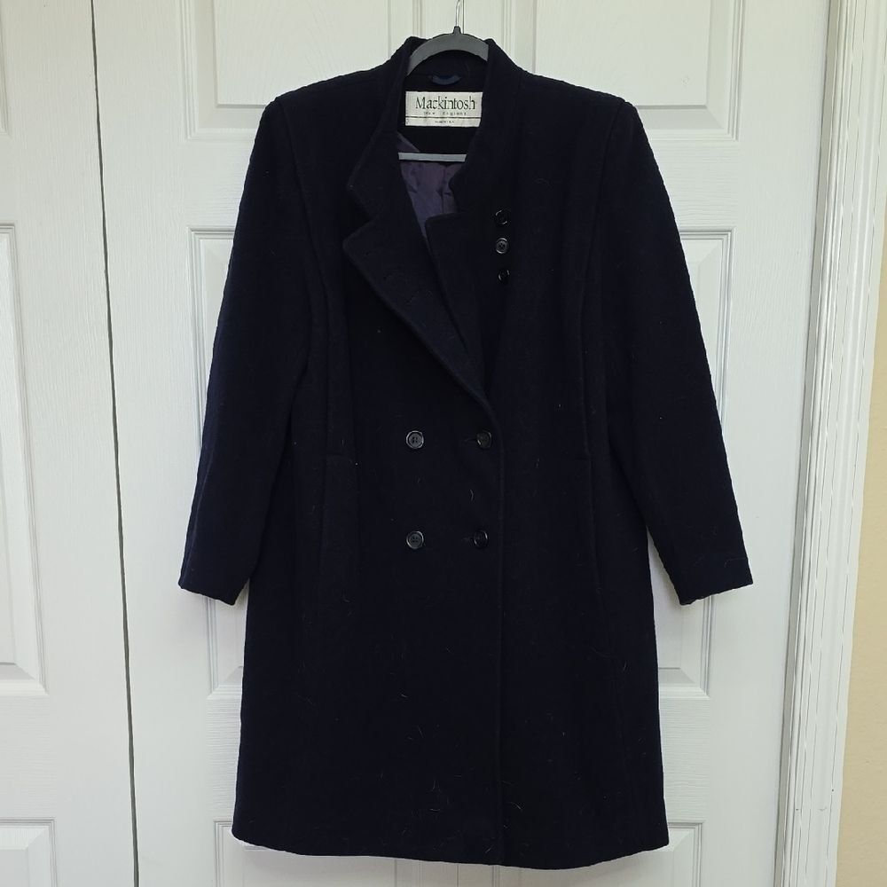 Mackintosh Women's Elegant Navy Pea Coat